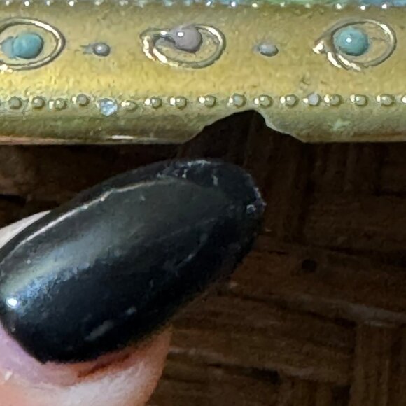 Antique Imperial Nippon Porcelain Handled Tray With Floral Design & Gilded Trim - Picture 8 of 9